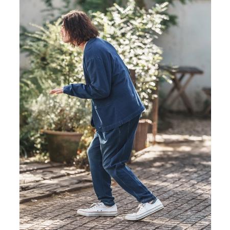 CAMBIO（カンビオ） 【】Indigo Sweat Tuck Pants スウェットタック