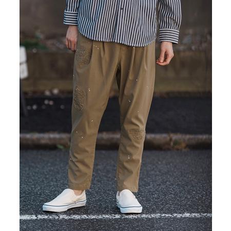 CAMBIO（カンビオ） 【】Stretch Back Satin Tapered Pants ミリタリー