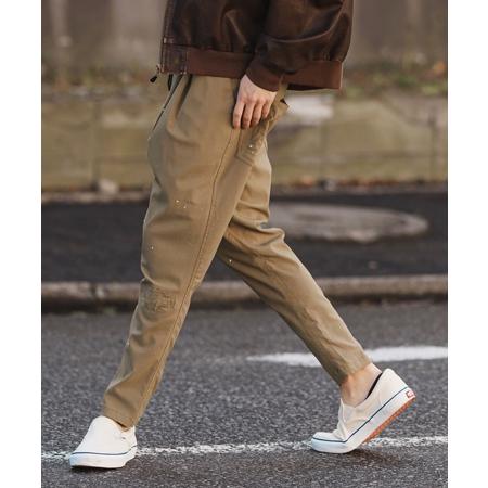 CAMBIO（カンビオ） 【】Stretch Back Satin Tapered Pants ミリタリー