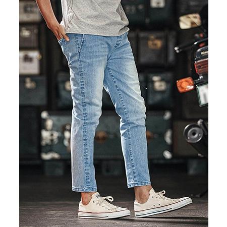wjk reluxe 【wjk reluxe】tight knit denim tapered easy pants 