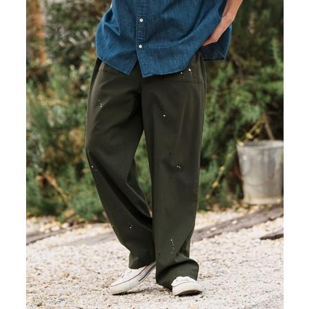 CAMBIO（カンビオ） 【】Stretch Back Satin Wide Baker Pants