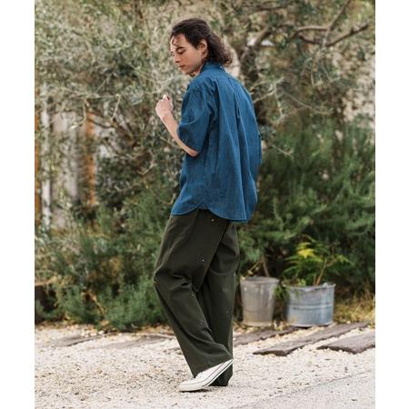 CAMBIO（カンビオ） 【】Stretch Back Satin Wide Baker Pants