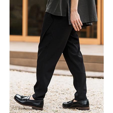 CAMBIO（カンビオ） 【】ストレッチサルエルテーパードパンツ : CAMBIO