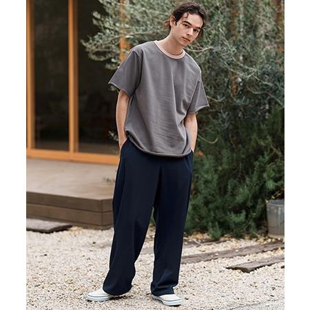 searoomylnnウエストギャザーキャンバスストレートパンツMサイズ2025 CAMBIO（カンビオ） 【】Seersucker Wide Straight Pants ワイド