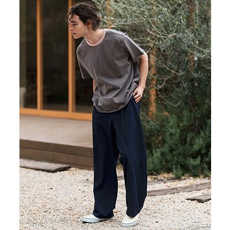 CAMBIO（カンビオ） 【】Seersucker Wide Straight Pants ワイド