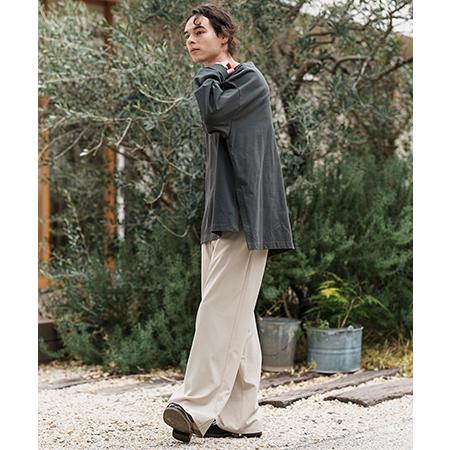 CAMBIO（カンビオ） 【】Seersucker Wide Straight Pants ワイド