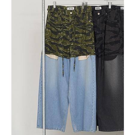 【DISCOVERED(ディスカバード)】LAYERED ARMY DENIM PANTS パンツ(DC-AW25-PT-06) | DISCOVERED | 14