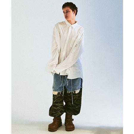 【DISCOVERED(ディスカバード)】LAYERED ARMY DENIM PANTS パンツ(DC-AW25-PT-06) | DISCOVERED | 09