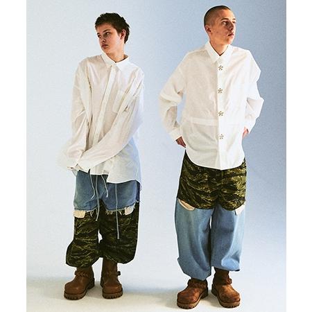 【DISCOVERED(ディスカバード)】LAYERED ARMY DENIM PANTS パンツ(DC-AW25-PT-06) | DISCOVERED | 10