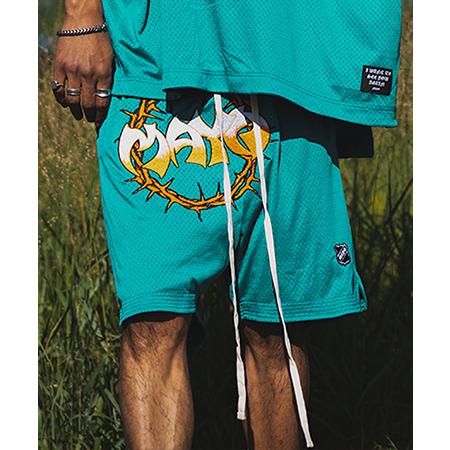 MAYO EMBROIDERY GAME SHORTS メッシュ　ハーフパンツ MAYO(メイヨー)】MAYO THORNS EMBROIDERY GAME SHORTS ショートパンツ