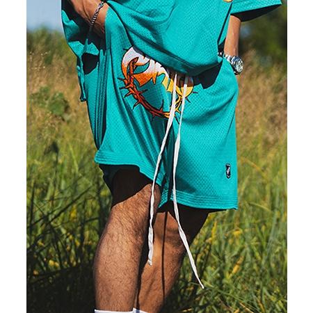 MAYO(メイヨー)】MAYO THORNS EMBROIDERY GAME SHORTS ショートパンツ