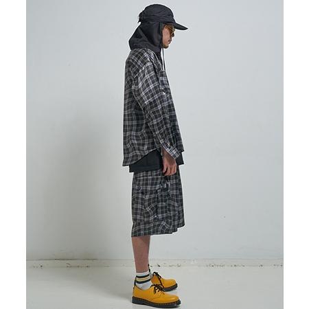 【EFFECTEN(エフェクテン)】 Distorted check wide cargo short pants ワイドカーゴショートパンツ(efite-02) | EFFECTEN | 13