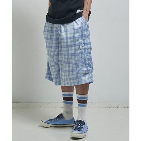 【EFFECTEN(エフェクテン)】 Distorted check wide cargo short pants ワイドカーゴショートパンツ(efite-02) | EFFECTEN | 15
