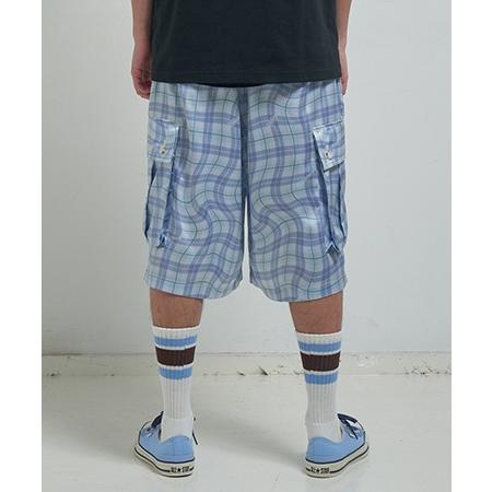 【EFFECTEN(エフェクテン)】 Distorted check wide cargo short pants ワイドカーゴショートパンツ(efite-02) | EFFECTEN | 17