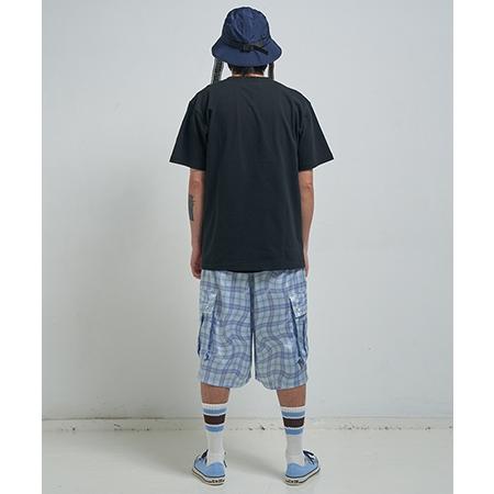 【EFFECTEN(エフェクテン)】 Distorted check wide cargo short pants ワイドカーゴショートパンツ(efite-02) | EFFECTEN | 20