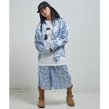 【EFFECTEN(エフェクテン)】 Distorted check wide cargo short pants ワイドカーゴショートパンツ(efite-02) | EFFECTEN | 21