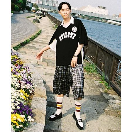 【EFFECTEN(エフェクテン)】 Distorted check wide cargo short pants ワイドカーゴショートパンツ(efite-02) | EFFECTEN | 06