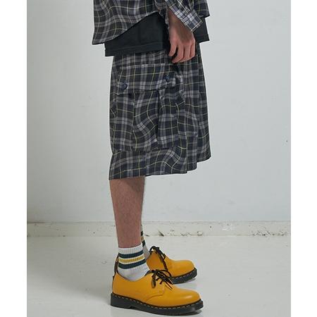 【EFFECTEN(エフェクテン)】 Distorted check wide cargo short pants ワイドカーゴショートパンツ(efite-02) | EFFECTEN | 10