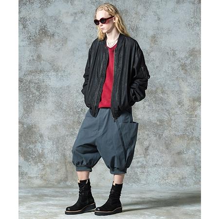 glamb（グラム） 【】Sarrouel Rib Cropped Pants サルエルリブ