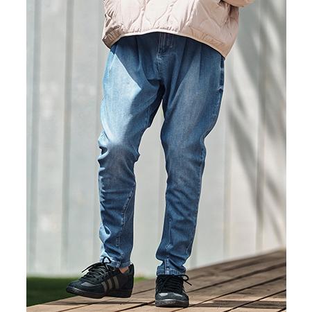 CAMBIO（カンビオ） 【】Stretch Denim Ribbed Hem Pants デニムパンツ 