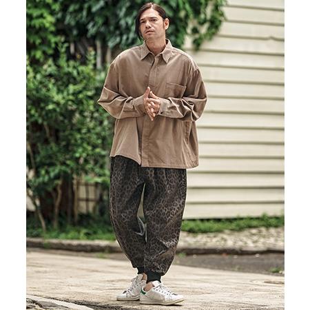 CAMBIO（カンビオ） 【】Leopard Synthetic Leather Jogger Pants