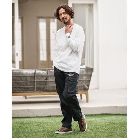 【1minute 1second(ワンミニットワンセカンド)】cargo pants with cursive embroidery カーゴパンツ(1M25A270) | 1minute 1second | 16