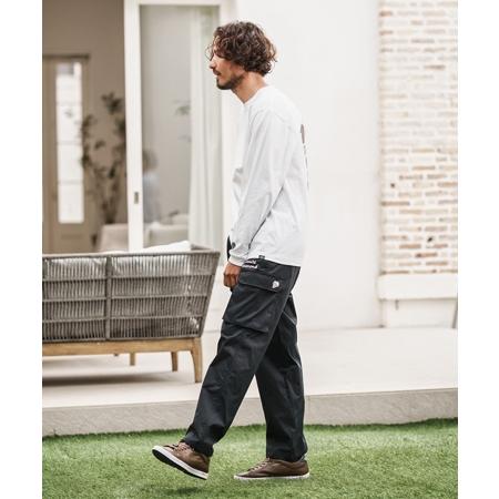 【1minute 1second(ワンミニットワンセカンド)】cargo pants with cursive embroidery カーゴパンツ(1M25A270) | 1minute 1second | 17