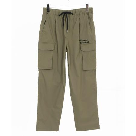 【1minute 1second(ワンミニットワンセカンド)】cargo pants with cursive embroidery カーゴパンツ(1M25A270) | 1minute 1second | 22