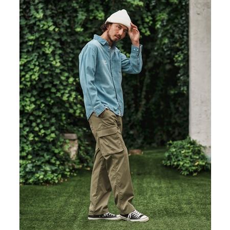 【1minute 1second(ワンミニットワンセカンド)】cargo pants with cursive embroidery カーゴパンツ(1M25A270) | 1minute 1second | 10