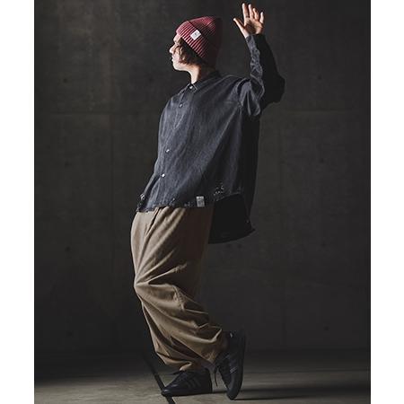 GLIMCLAP 【GLIMCLAP(グリムクラップ)】Balloon wide pants-Wide-wale