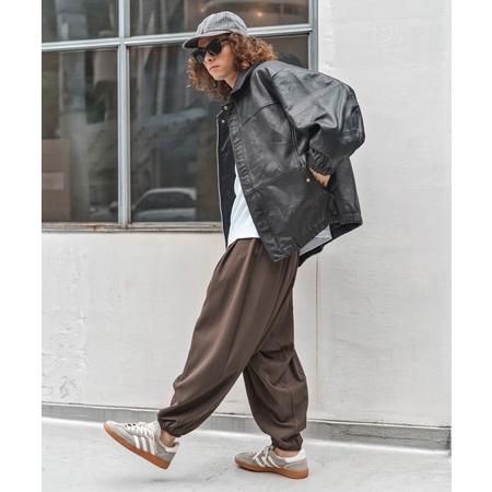 CAMBIO（カンビオ） 【】Slacks Fabric Sarrouel Pants サルエルパンツ