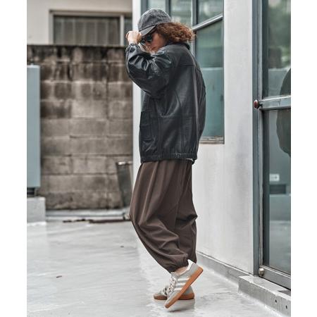 CAMBIO（カンビオ） 【】Slacks Fabric Sarrouel Pants サルエルパンツ