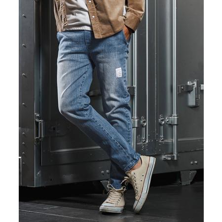 【wjk reluxe】tight tension knit denim skinny pants デニムスキニーパンツ(WR25W-17) | wjk