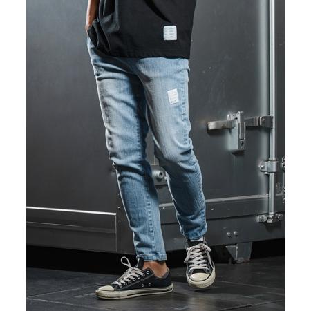 【wjk reluxe】tight tension knit denim skinny pants デニムスキニーパンツ(WR25W-17) | wjk | 08