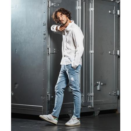 【wjk reluxe】tight tension knit denim skinny pants デニムスキニーパンツ(WR25W-17) | wjk | 09