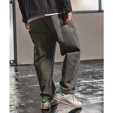 CAMBIO（カンビオ） 【】Denim Stripe Balloon Pants デニムバルーン