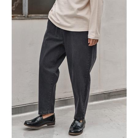 CAMBIO（カンビオ） 【】Fleece Lining Denim Balloon Pants デニム