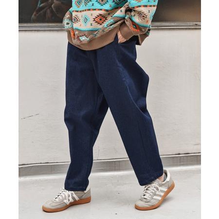 CAMBIO（カンビオ） 【】Fleece Lining Denim Balloon Pants デニム