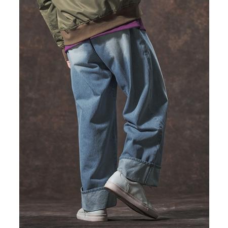 【Jih Nunc(ジーヌンク)】11.5ozデニムロールアップ加工ワイドパンツ(JIH-R1136) | Jih Nunc | 14