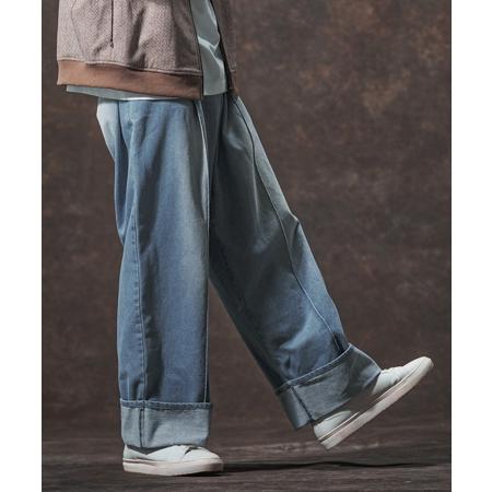 【Jih Nunc(ジーヌンク)】11.5ozデニムロールアップ加工ワイドパンツ(JIH-R1136) | Jih Nunc | 15