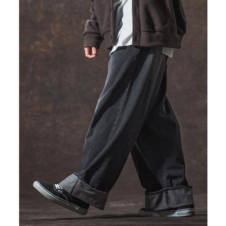 【Jih Nunc(ジーヌンク)】11.5ozデニムロールアップ加工ワイドパンツ(JIH-R1136) | Jih Nunc | 18
