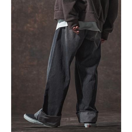 【Jih Nunc(ジーヌンク)】11.5ozデニムロールアップ加工ワイドパンツ(JIH-R1136) | Jih Nunc | 20