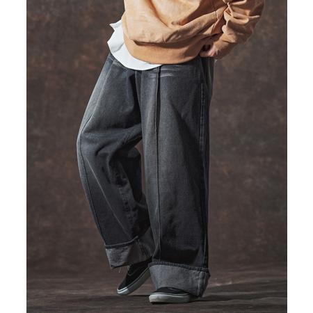 【Jih Nunc(ジーヌンク)】11.5ozデニムロールアップ加工ワイドパンツ(JIH-R1136) | Jih Nunc | 05