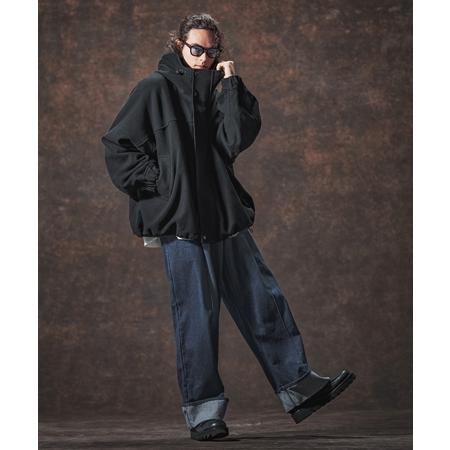 【Jih Nunc(ジーヌンク)】11.5ozデニムロールアップ加工ワイドパンツ(JIH-R1136) | Jih Nunc | 11
