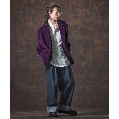 【Jih Nunc(ジーヌンク)】11.5ozデニムロールアップ加工ワイドパンツ(JIH-R1136) | Jih Nunc | 12