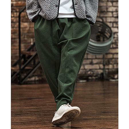 新品未使用　CAMBIO カンビオ【L】ヘリンボーン柄　サルエルパンツ　オリーブ CAMBIO（カンビオ） 【】 ダンボールサルエルパンツ(HLCM0214