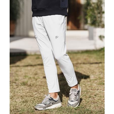 【1minute 1second(ワンミニットワンセカンド)】heart embroidery high stretch fabric pants イージーパンツ(1M26H070)