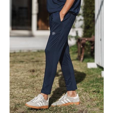 【1minute 1second(ワンミニットワンセカンド)】heart embroidery high stretch fabric pants イージーパンツ(1M26H070)
