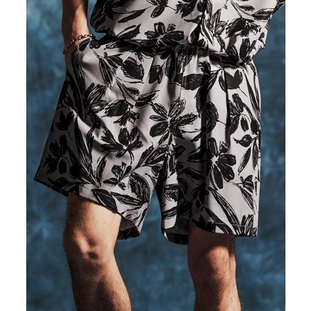 【Jih Nunc(ジーヌンク)】ワントーンフラワープリントショートパンツ(JIH-R1163) | Jih Nunc