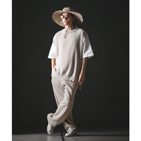 【GLIMCLAP(グリムクラップ)】Big Waffle Wide Straight Pants ワイドストレートパンツ(201-020-gls-cg) | GLIMCLAP | 16